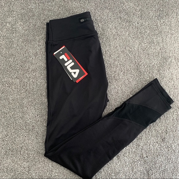 Fila Pants - Fila Black Leggings with Mesh. NWT.